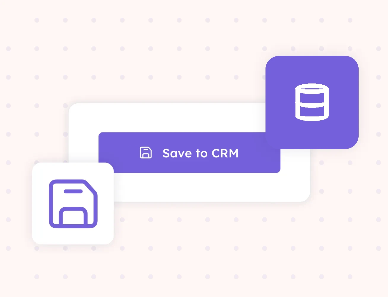 Company page with a Save to CRM action